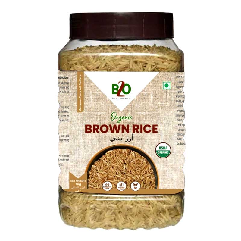 BACK 2 ORGANICS BROWN RICE 1KG