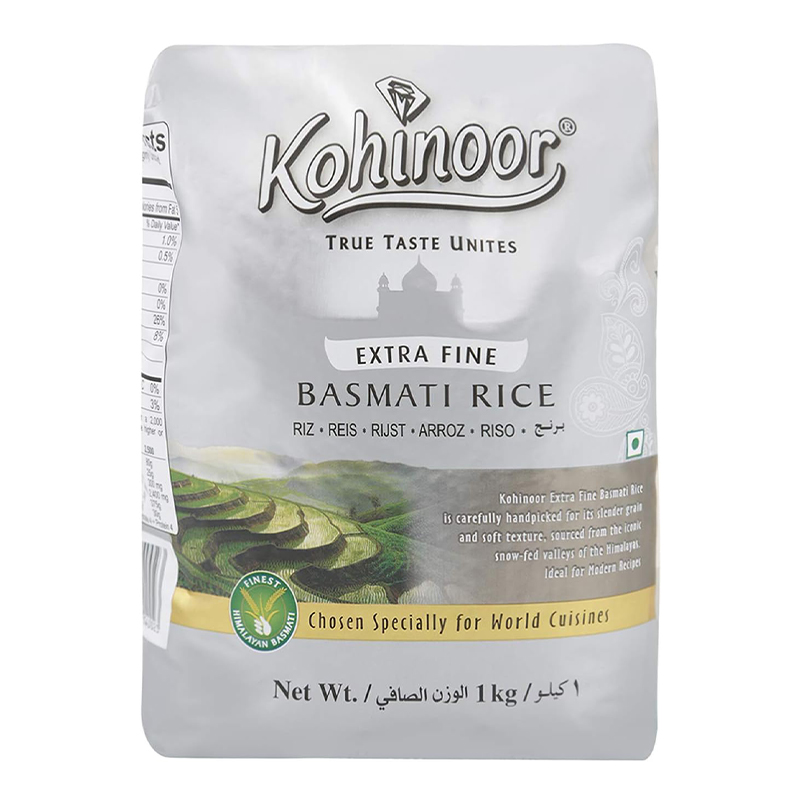 KOHINOOR SILVER BASMATI RICE 1KG