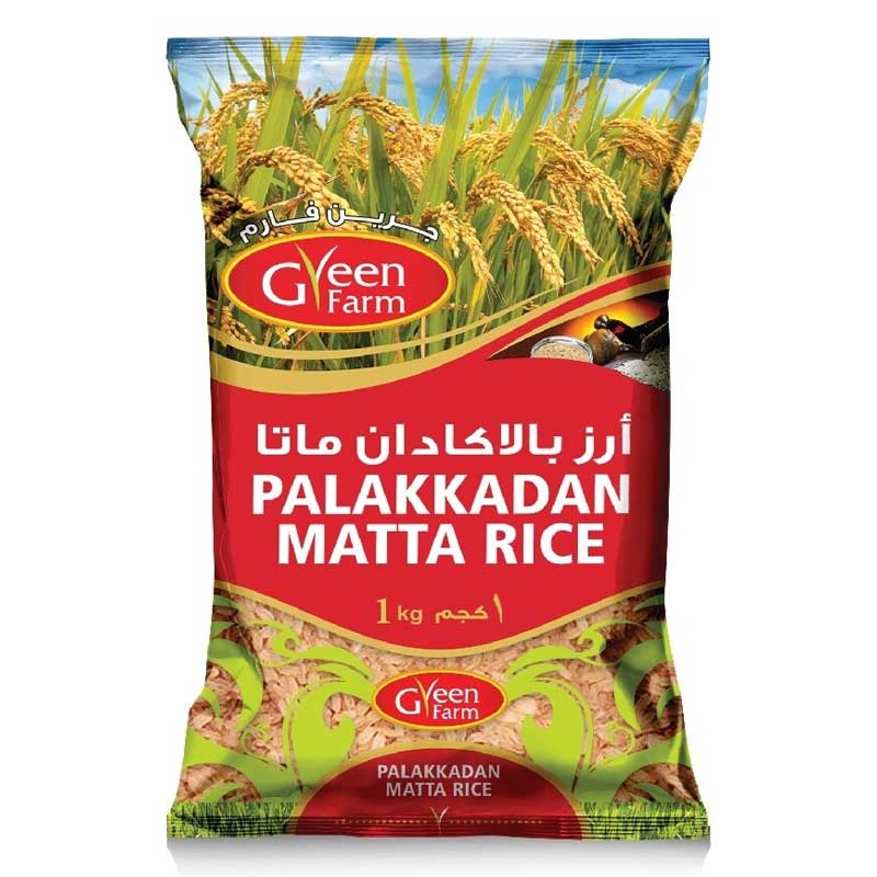 GREEN FARM PALAKKADAN MATTA RICE  1KG