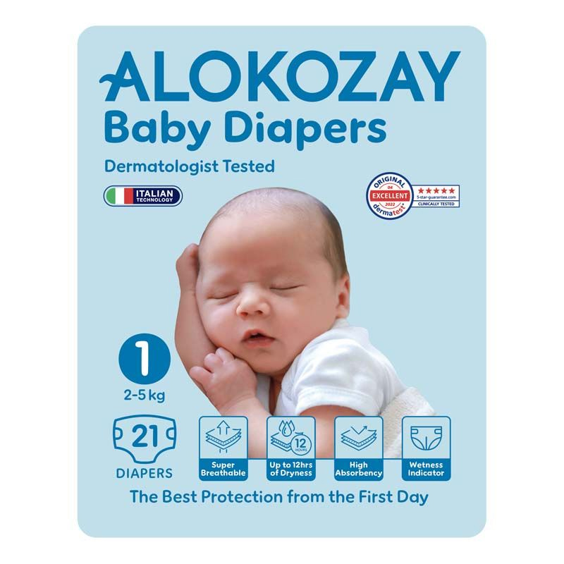 ALOKOZAY PRM BABY DIAPER SIZE1 21s