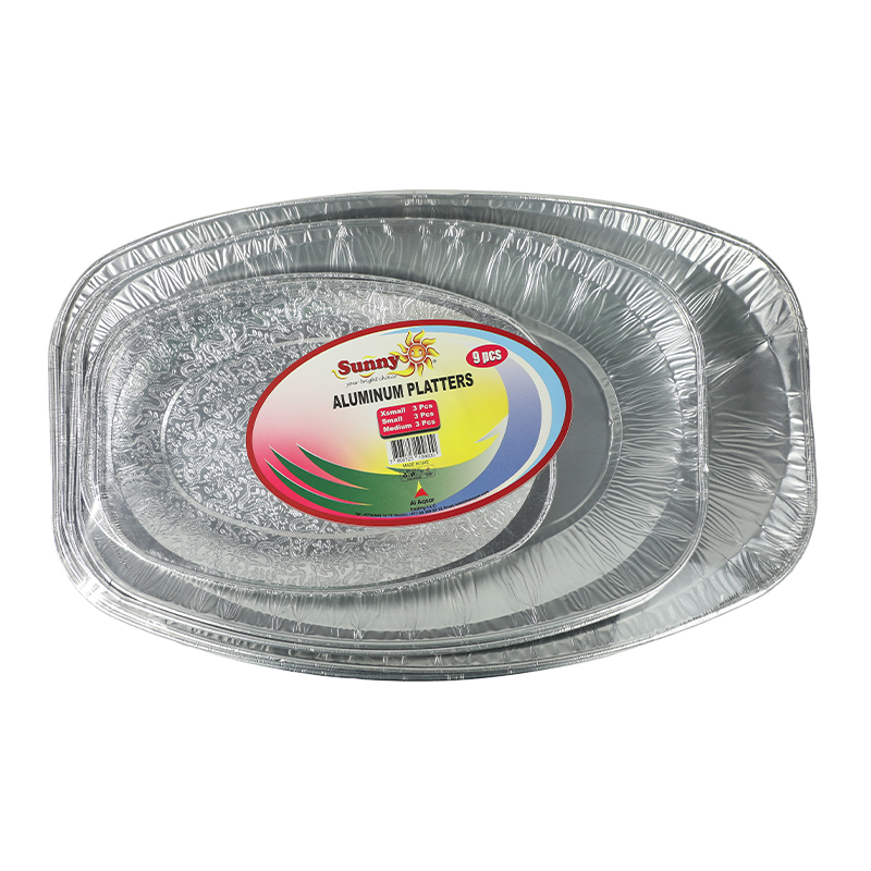 SUNNY ALUMINIUM PLATTERS XSMALL SMALL MEDIUM 3S