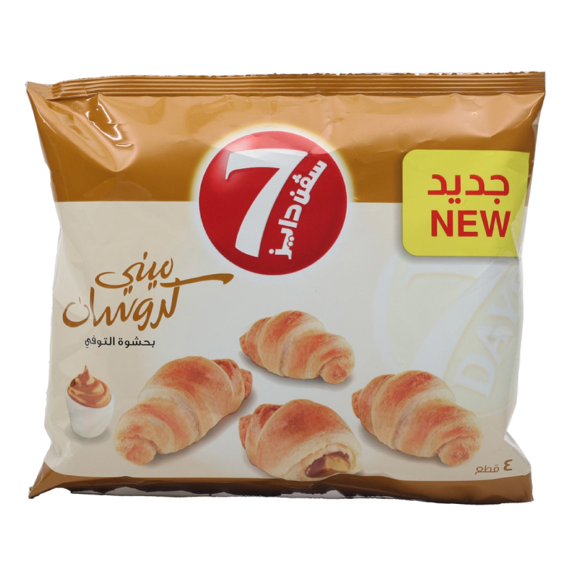 7DAYS MINI CROISSANT TOFFEE 44G