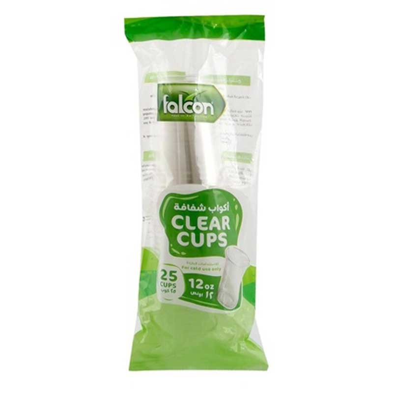 FALCON PET CLEAR CUP 12OZ 25PCS