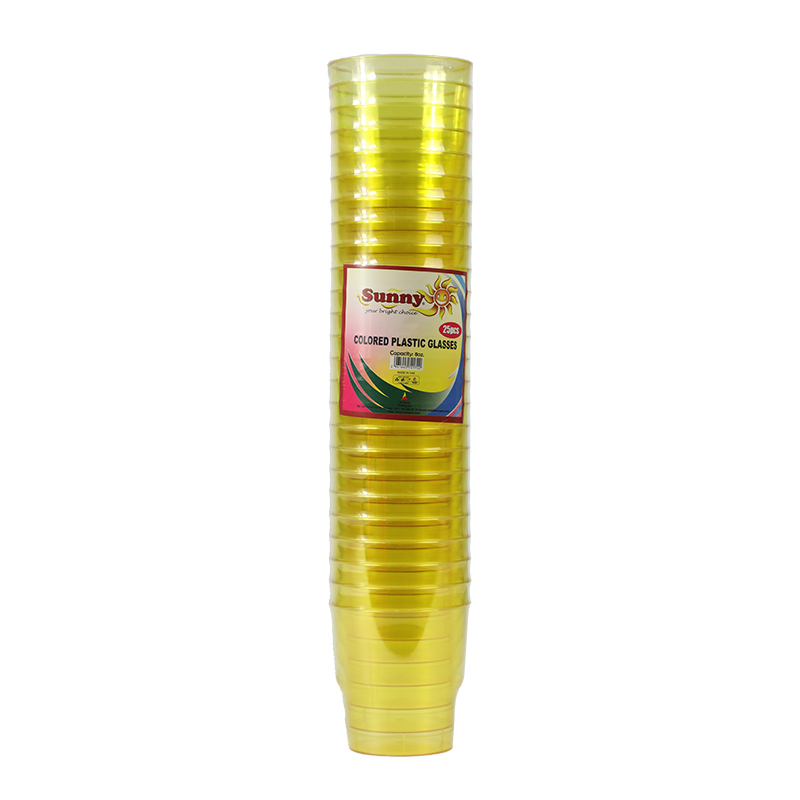 SUNNY COLORED AIRLINE CUPS 8OZ 25S