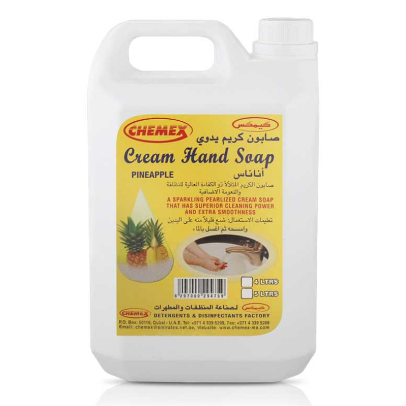 CHEMEX  CREAM HAND SOAP PINEAPPLE 4LTR