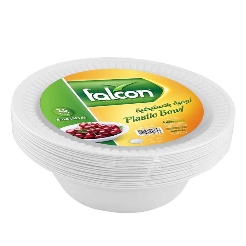 FALCON  PLASTIC BOWL M 15 / 8OZ