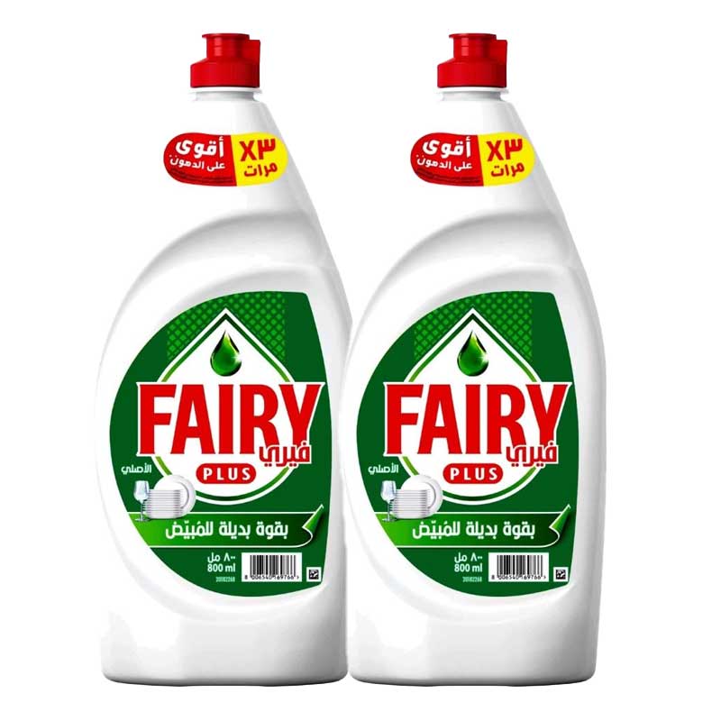 FAIRY PLUS GREEN 2X600ML