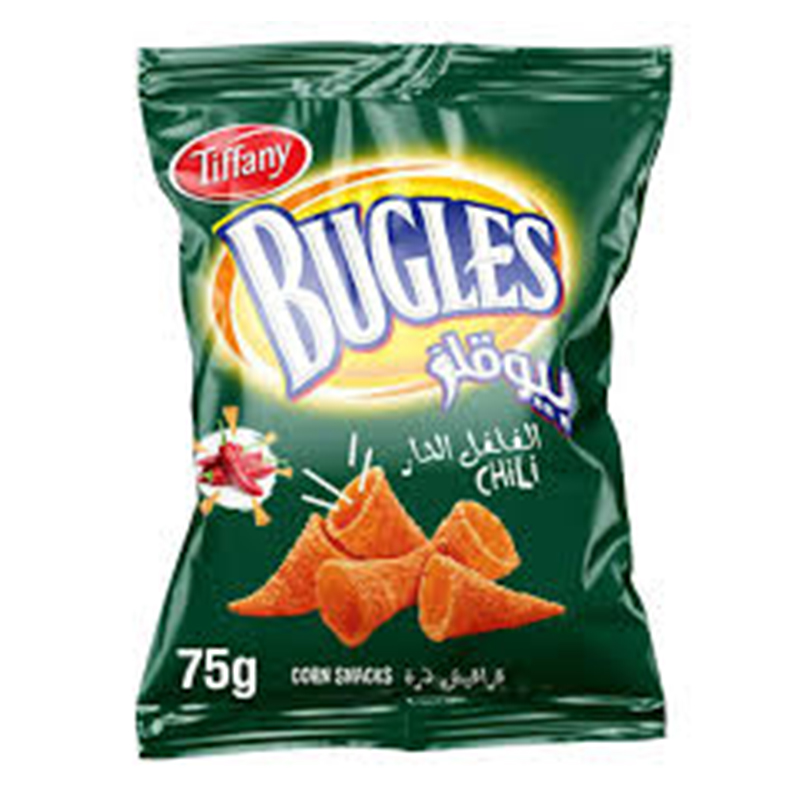 TIFFANY BUGLES CHIPS CHILLI 70GM