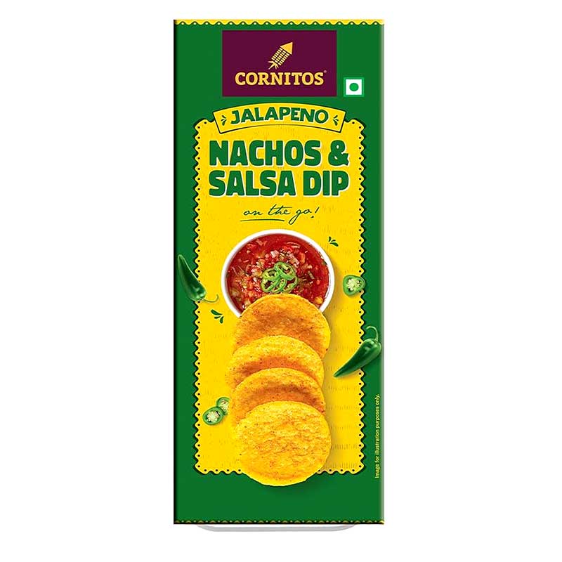 CORNITOS NACHO &amp; SALSA DIP ASST. 70GM