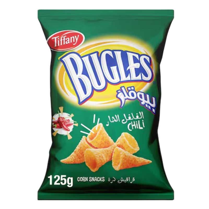 TIFFANY BUGLES CHILI 125GM