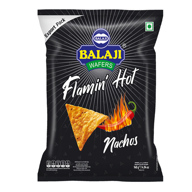 BALAJI FLAMING HOT NACHOS 140GM