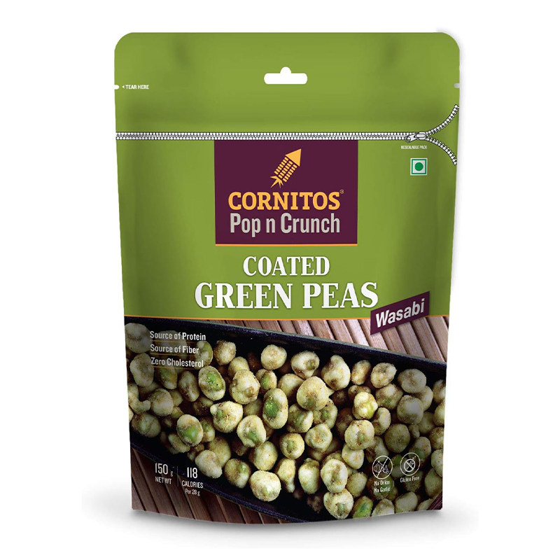 CORNITOS GREEN PEAS WASABI 150GM@SPL