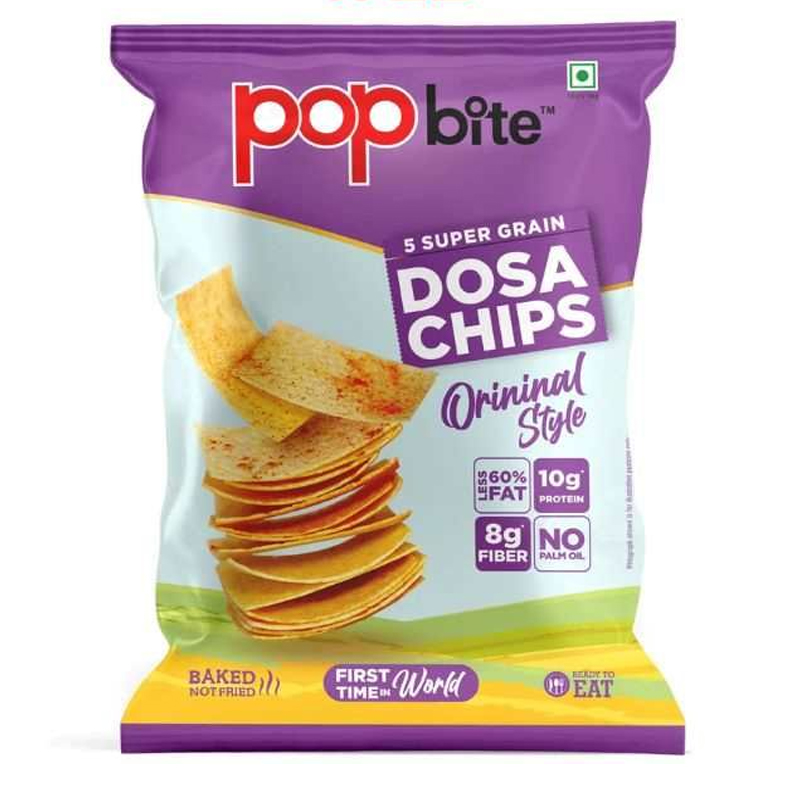 POPBITE DOSA CHIPS ORIGINAL STYLE 80GM