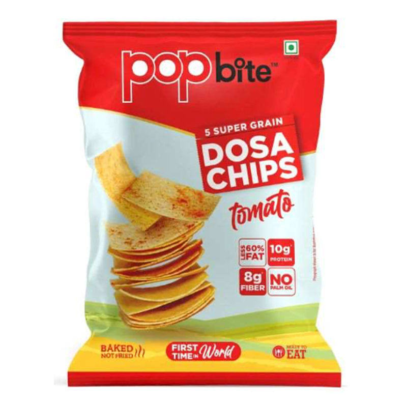 POPBITE DOSA CHIPS TOMATO 75GM