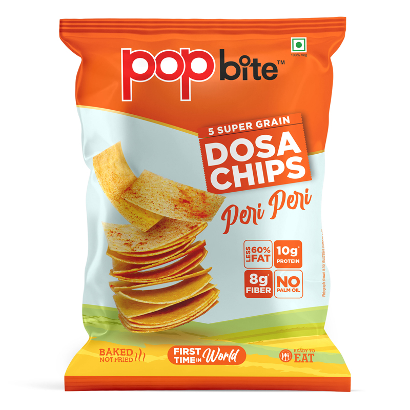 POPBITE DOSA CHIPS PERI PERI 75GM