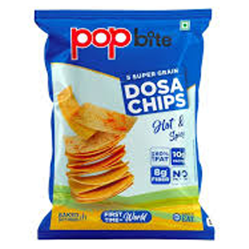 POPBITE DOSA CHIPS HOT&amp;SPICY 75GM