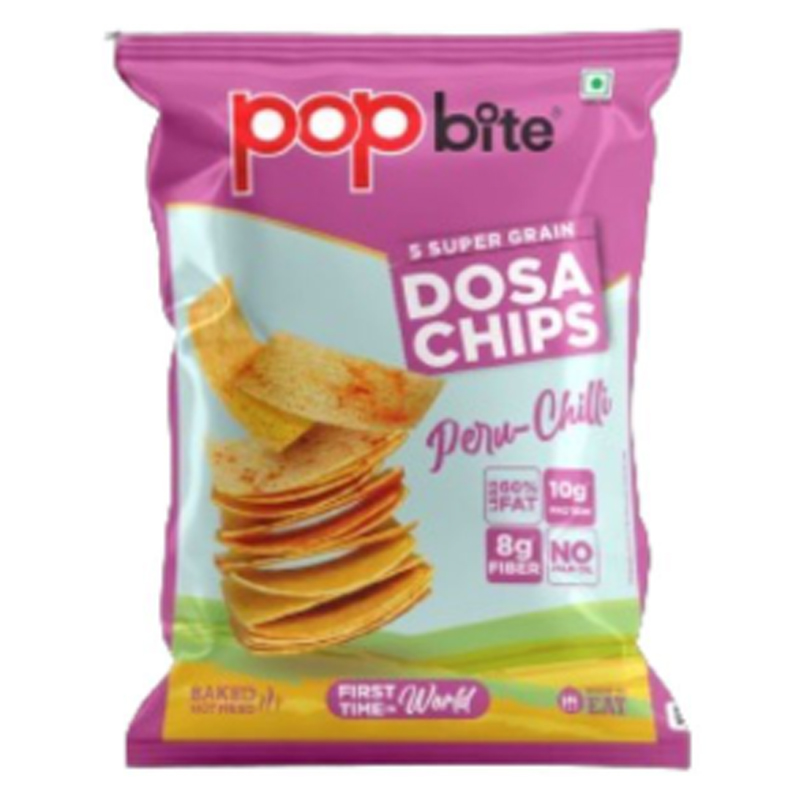 POPBITE DOSA  CHIPS PERU CHILLI 75GM