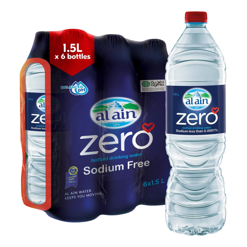 DND AL AIN ZERO WATER 6x1.5L@SPL OFFR