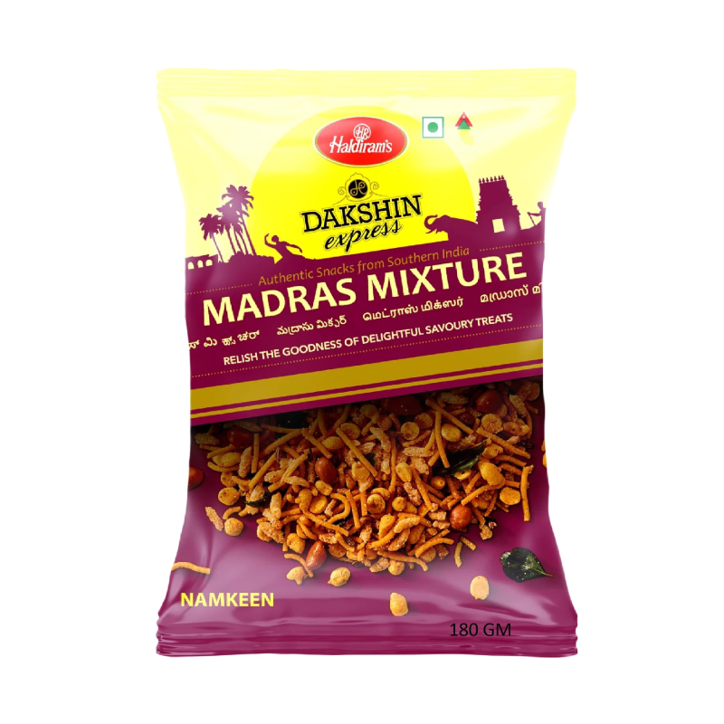HALDIRAMS DAKSHIN EXPRESS MADRAS MIXTURE 180GM