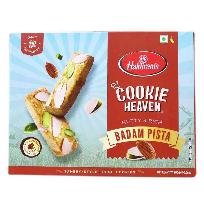 HALDIRAMS COOKIE HEAVEN  BADAM PISTA 200GM