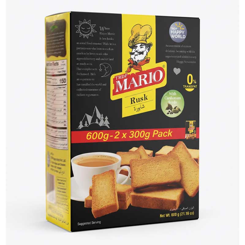 MARIO RUSK WITH CARDAMOM 600GM