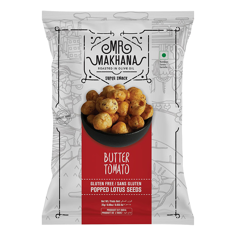 MR MAKHANA TOMATO FLAVOUR 25GM