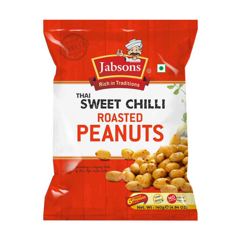 JABSON RSTD PEANUT THAI SWEET CHILLY 140 GM