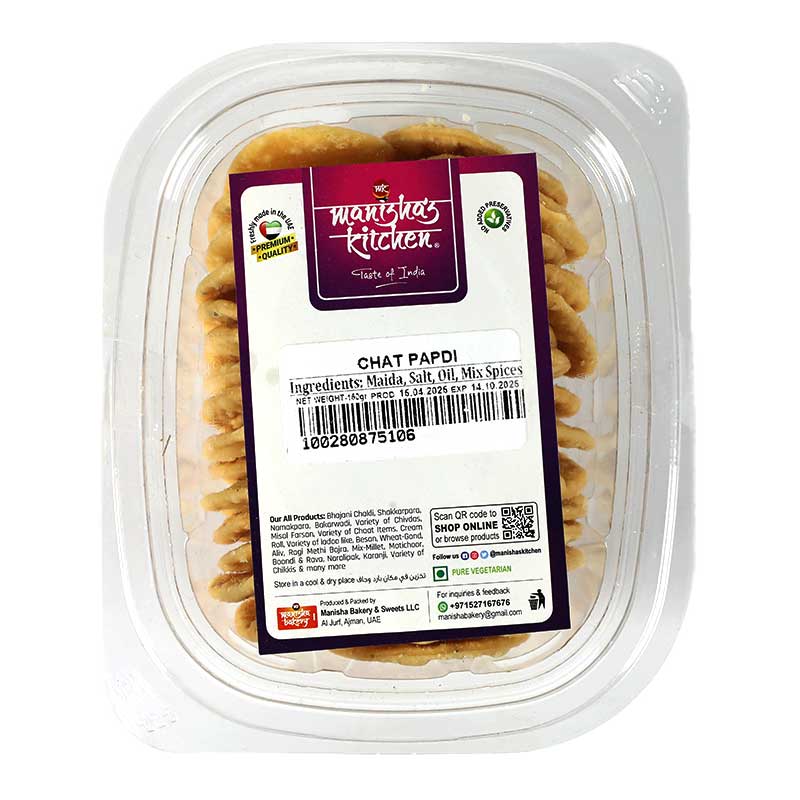 MANISHA CHAAT PAPDI 25PCS 160GM