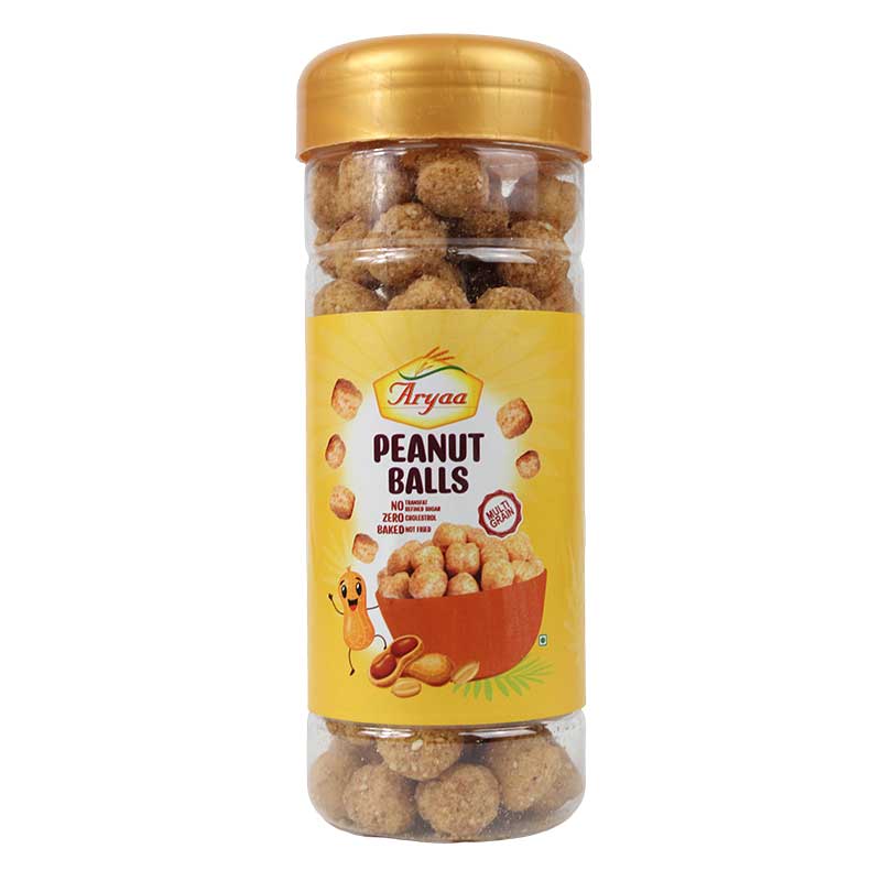ARYAA PEANUT BALLS JAR 90GM