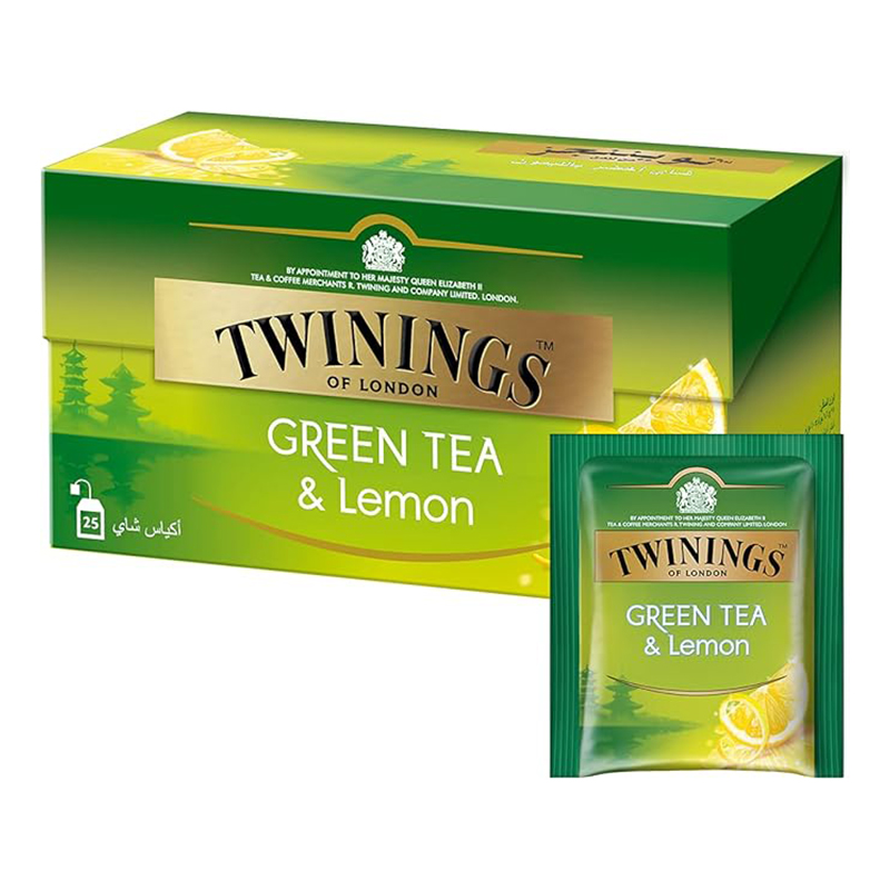 TWININGS GRN TEA  LEMON&amp;HONEY 25S