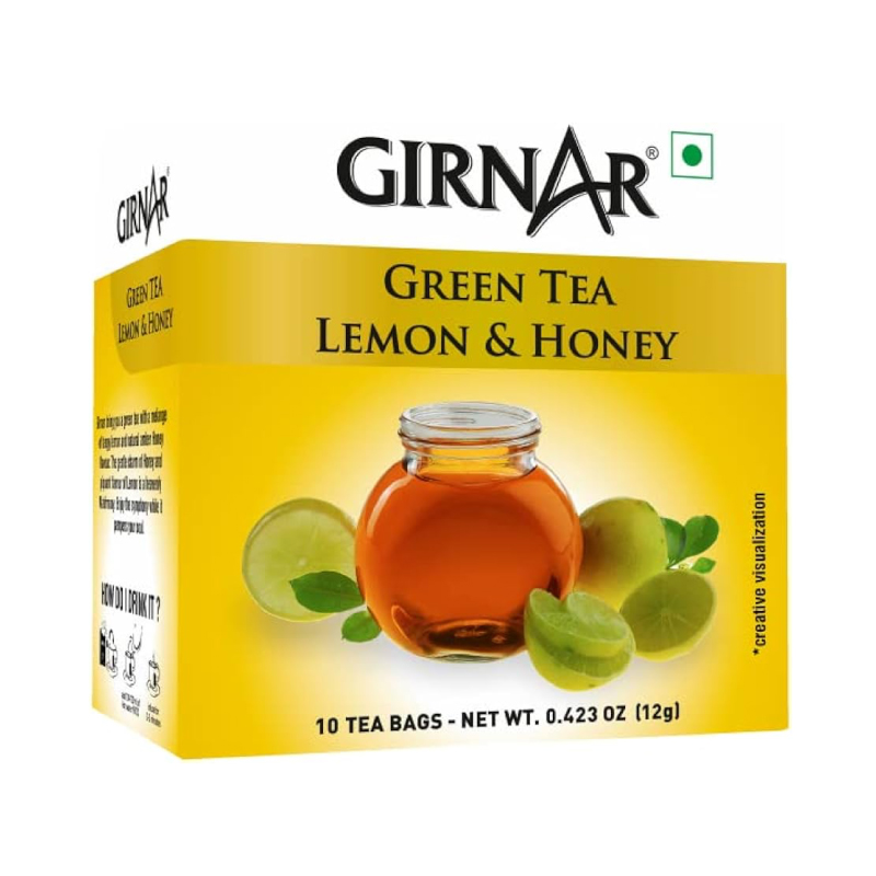 GIRNAR GREEN TEA WITH LEMON &amp; HONEY 12GM