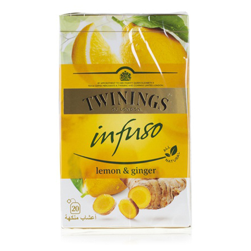 TWININGS INFUSO LEMON + GINGER 20TBAGS