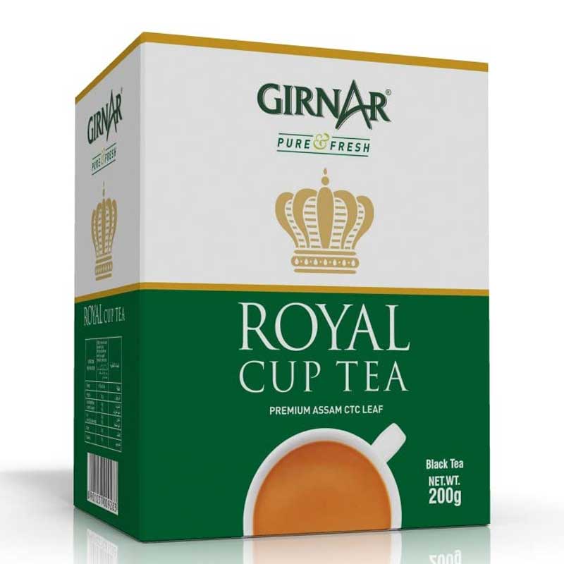 GIRNAR ROYAL CUP  BLK CTC TEA 200G BOX