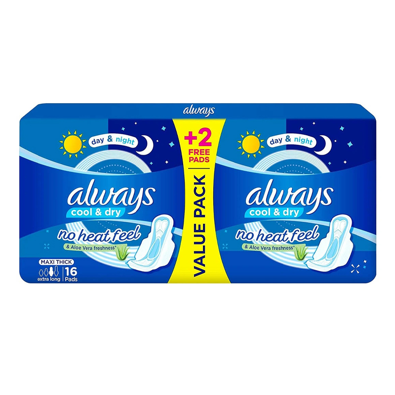 ALWAYS  COOL DRY 16PADS