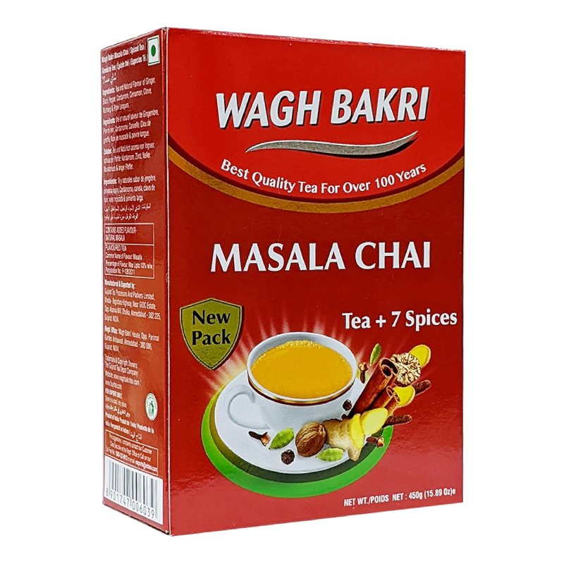 WAGH BAKRI MASALA TEA  BOX 450GM