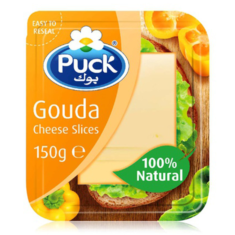 PUCK GOUDA SLICES 150G