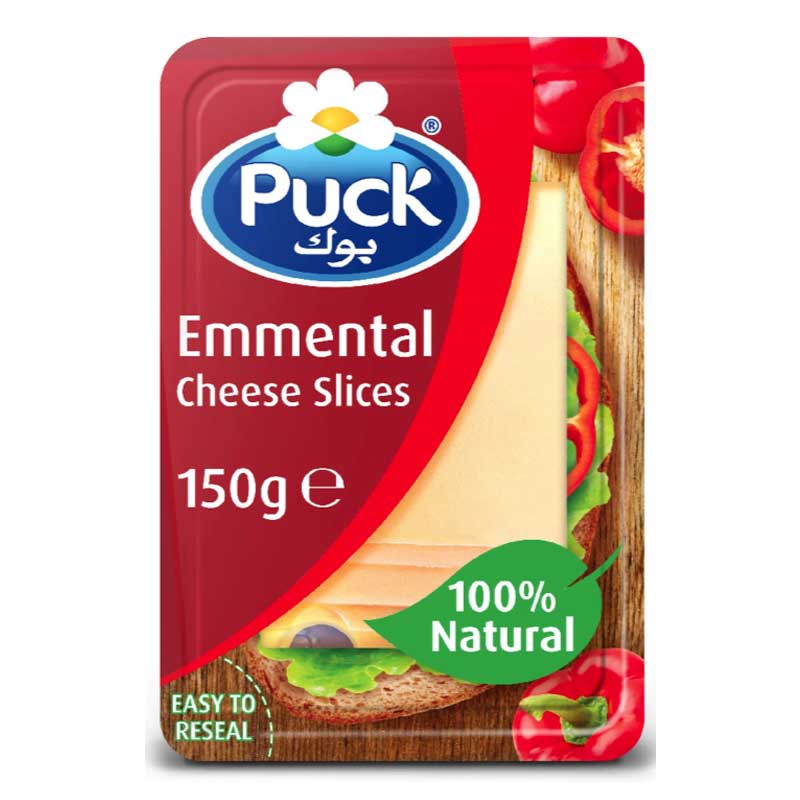 PUCK EMMENTAL SLICES 150GM