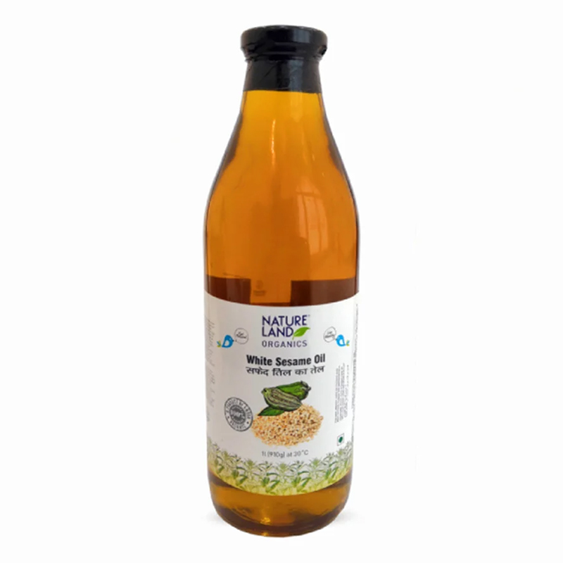 NATURE LAND WHITE SESAME OIL 1 LTR