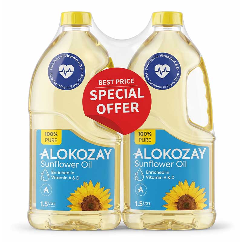 ALOKOZAY SUNFLOWER OIL  2X1.5LTR
