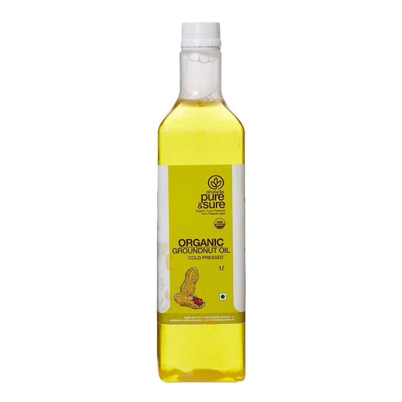PURE &amp; SURE ORGANIC GROUND NUT OIL 1LT