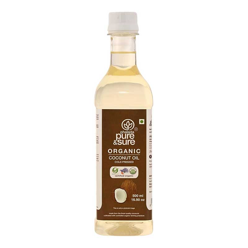 PURE &amp; SURE  ORGANIC COCONUT OIL 500 ML
