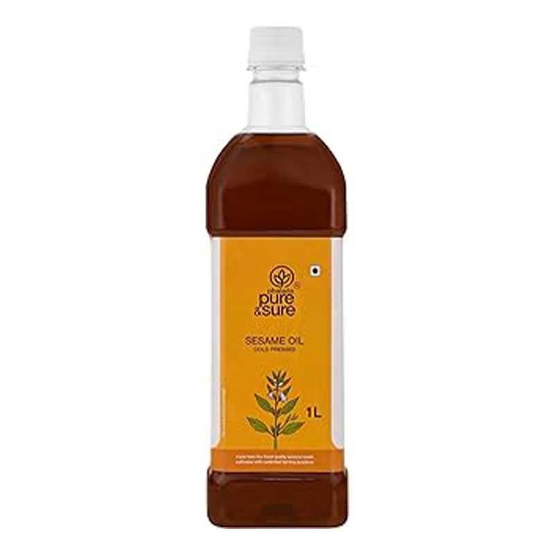 PURE &amp; SURE  ORGANIC BLACK SEASMI OIL 1LT