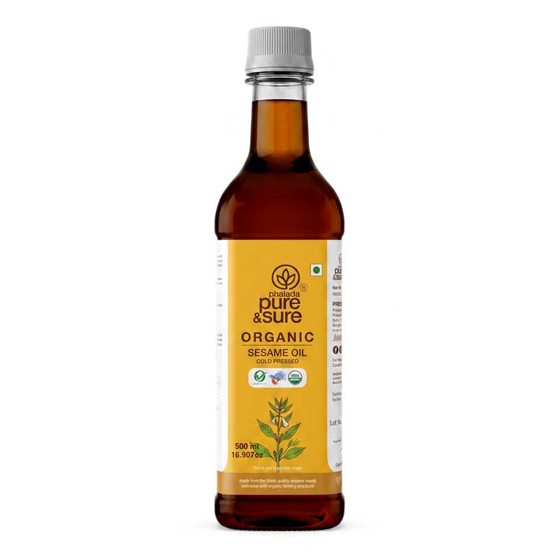PURE &amp; SURE  ORGANIC BLACK SEASMI OIL 500ML