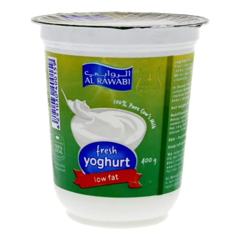 AL RAWABI LOW FAT YOGHURT 400GM