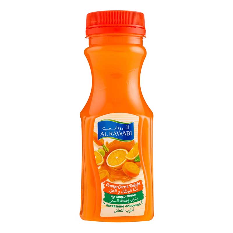 AL RAWABI  ORANGE CARROT DELIGHT JUICE 200 ML