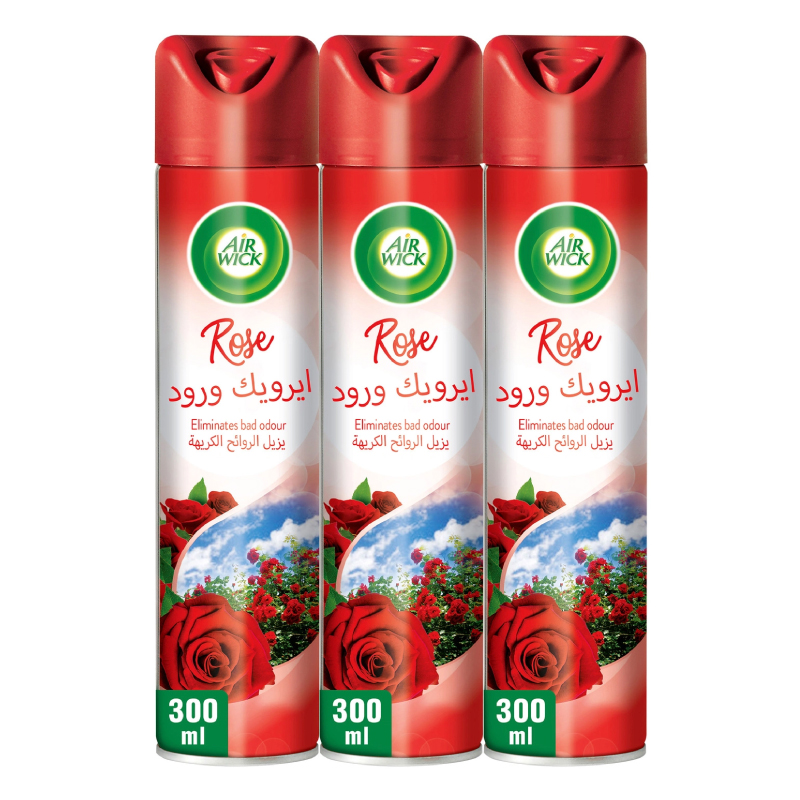 AIRWICK AEROSOL ROSE 2+1x300ML