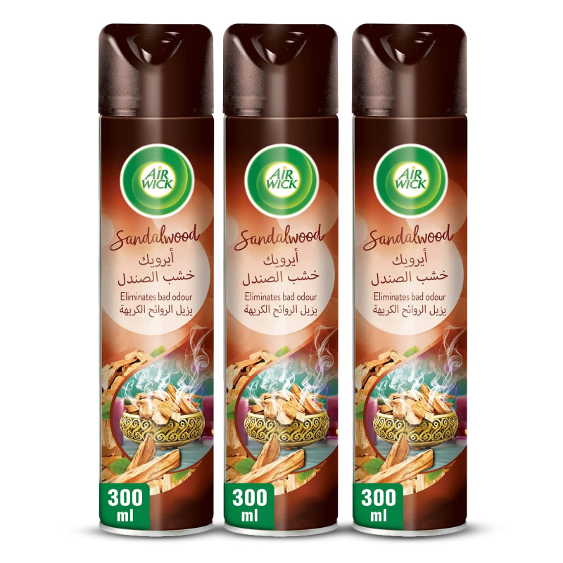 AIRWICK AEROSOL SANDALWOOD 2+1x300ML