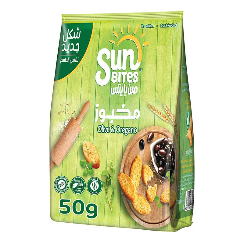 SUNBITES OLIVES/OREGANO 50GM