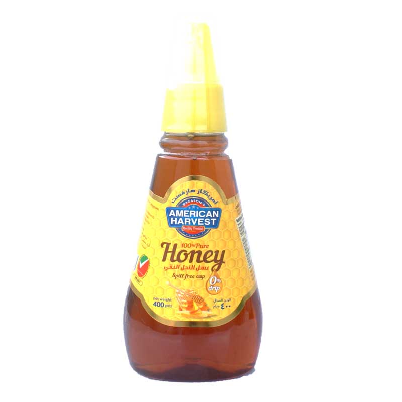 AMERICAN HARVEST HONEY SPILL FREE CAP 400GM