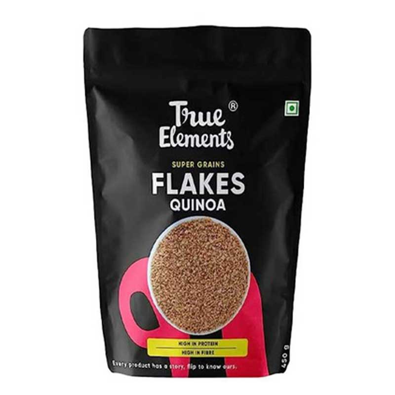 TRUE ELEMENTS PLAIN QUINOA FLAKES 450GM